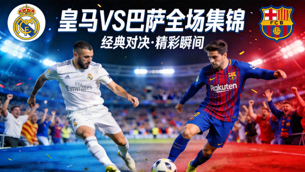 皇家马德里对阵巴塞罗那全场集锦封面图